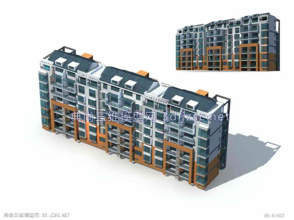 3d多层住宅max模型2多层0001