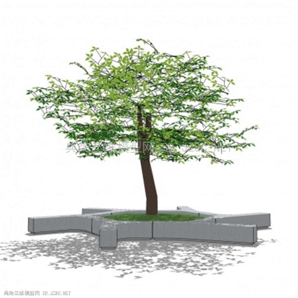 现代风格树池坐凳