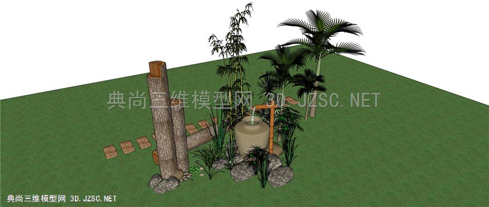 景观小品，竹子，庭院景观（1）