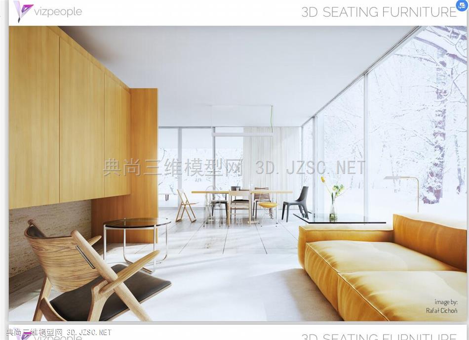 VizPeople_3D Seating Furniture Office办公室座椅家具 3d三维模