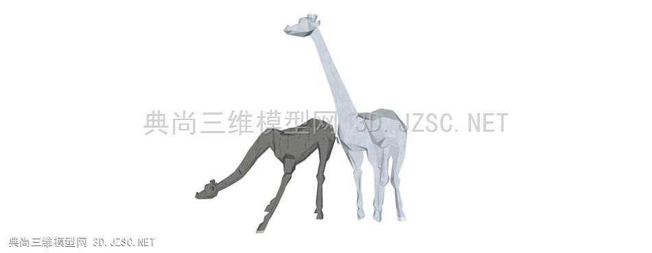 商业街雕塑摆件长颈鹿