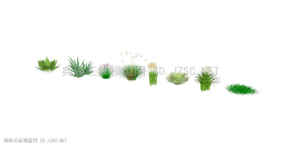 3D、植物、花草、草
