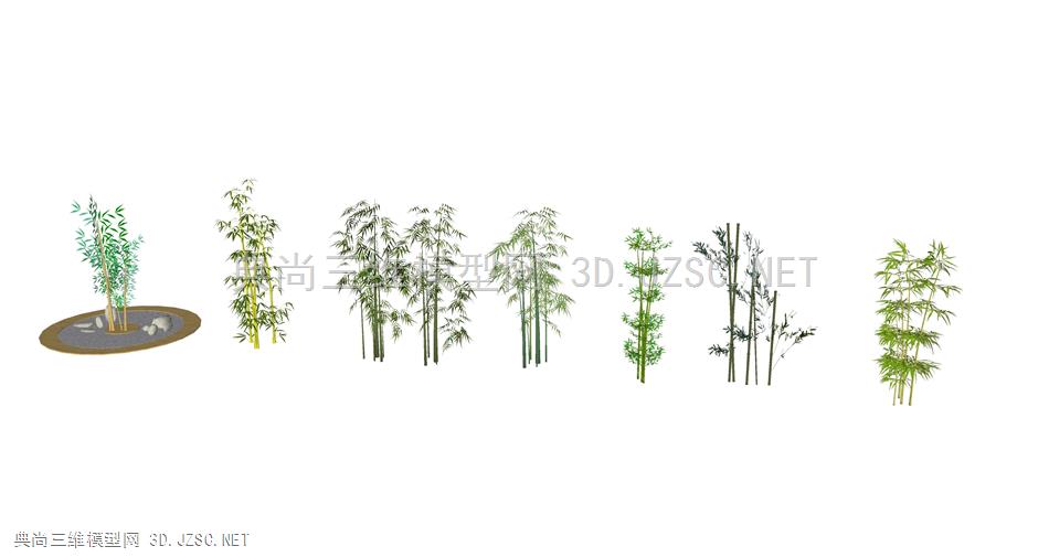 3D、植物、竹子