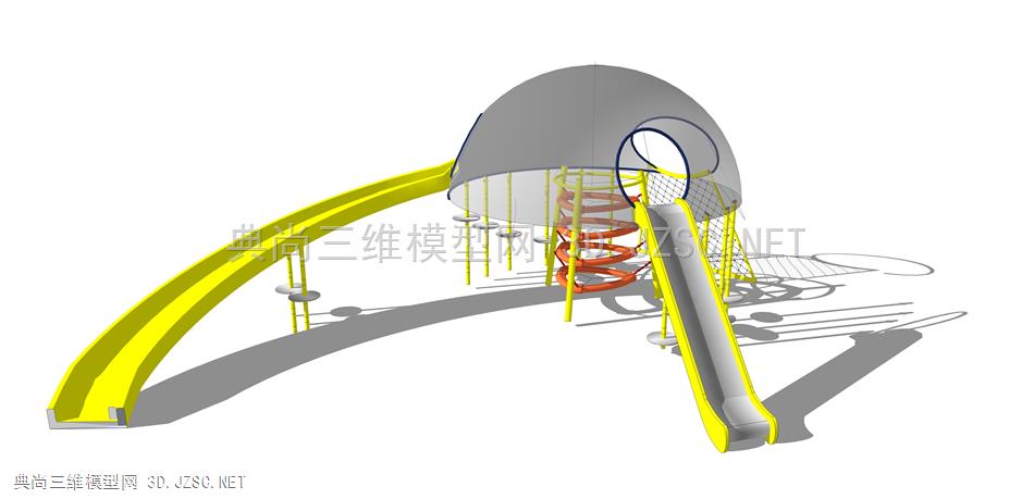 科幻儿童设备 (8) 儿童游乐场设施 户外设施 公园活动器材 滑梯 飞船模型 机动乐园
