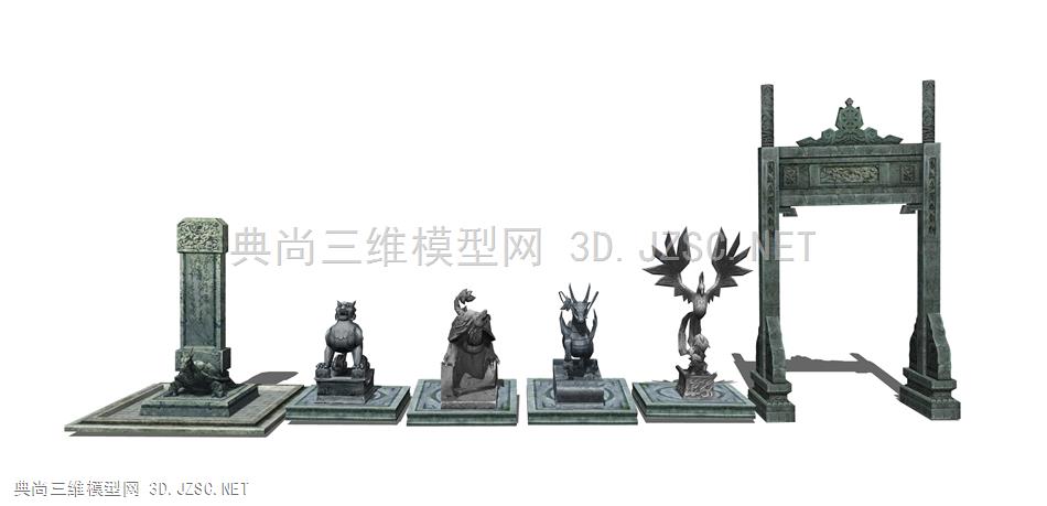 古建小品神兽石雕33 神兽 古代雕塑 铜铁动物雕塑 