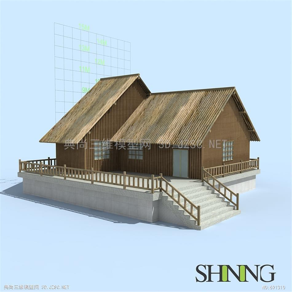 设计效果图 建筑 工程图 卡通图像木屋04小房子小民宿别墅