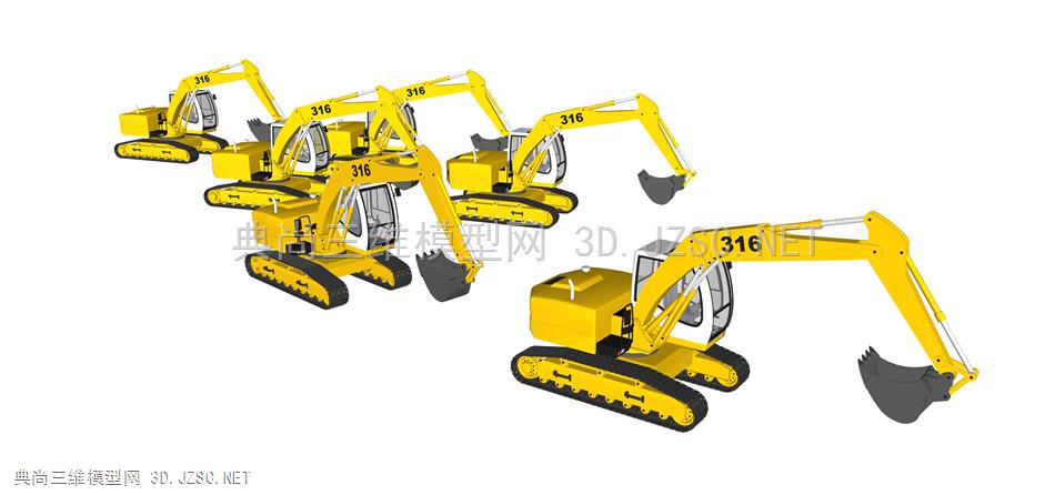 重型工程机械挖掘机 1 履带式钩机挖掘机  工地车 工程车辆 作业车 玩具车 儿童玩具 推土车