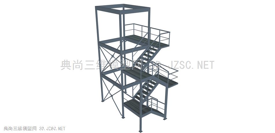 工业铁架操作平台 工业设施 工业设备 铁架 楼梯 移动铁架