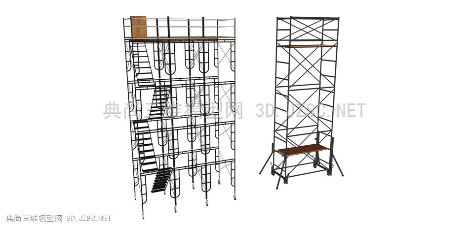 钢管脚手架 10 工业铁架操作平台 工业设施 工业设备 铁架 楼梯 移动铁架