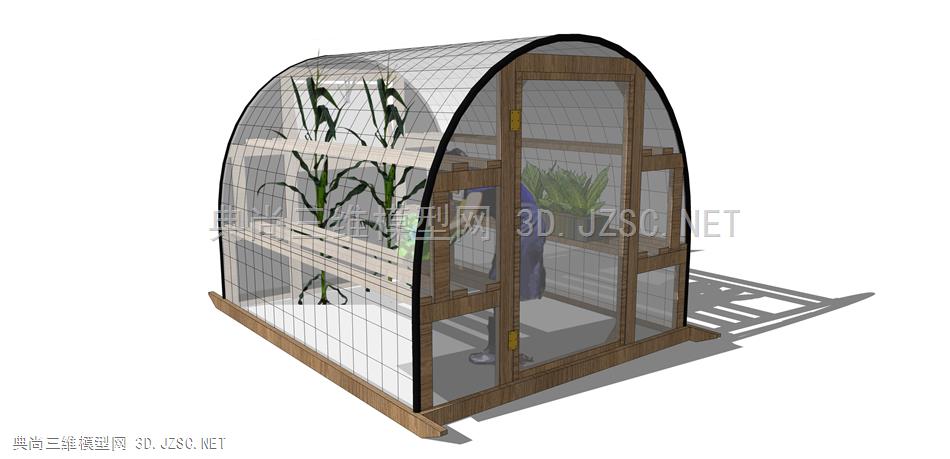 温室 (73)  玻璃棚 阳光房 种植棚 菜园 种植园 蔬菜棚 玻璃房 钢结构玻璃房 建筑 花园房