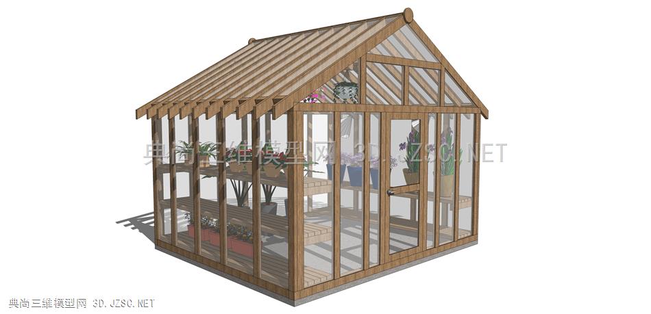 温室 (6) 玻璃棚 阳光房 种植棚 菜园 种植园 蔬菜棚 玻璃房 钢结构玻璃房