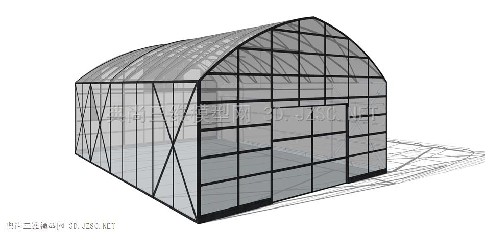 温室 (67)  玻璃棚 阳光房 种植棚 菜园 种植园 蔬菜棚 玻璃房 钢结构玻璃房 建筑 花园房