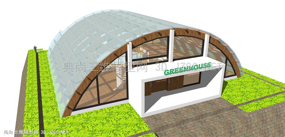 温室 (71)  玻璃棚 阳光房 种植棚 菜园 种植园 蔬菜棚 玻璃房 钢结构玻璃房 建筑 花园房
