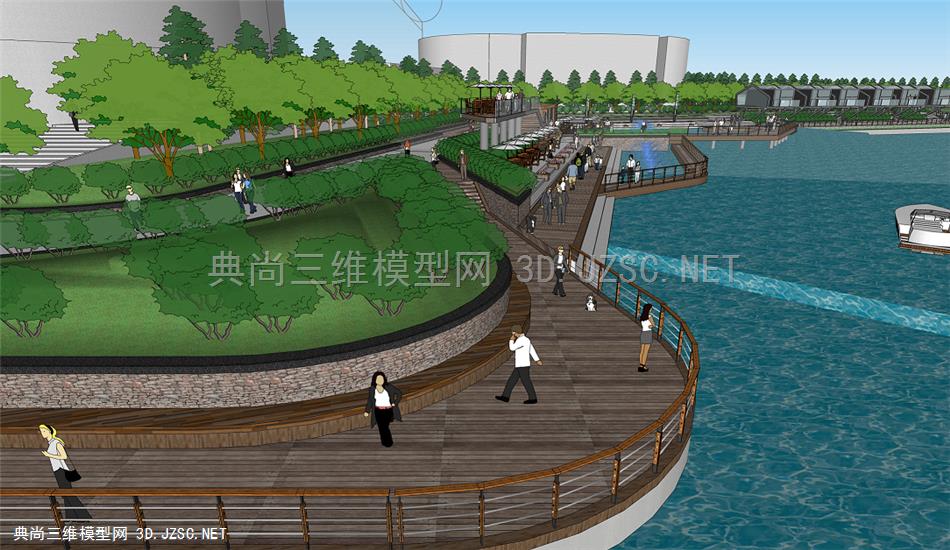 现代滨水广场景观设计
