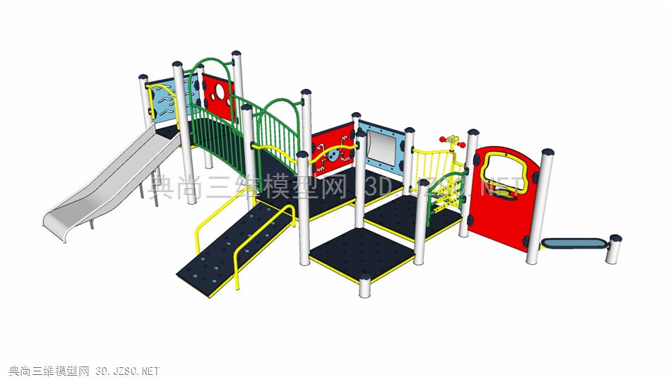 儿童室外活动器材滑梯爬架城堡 (35)
