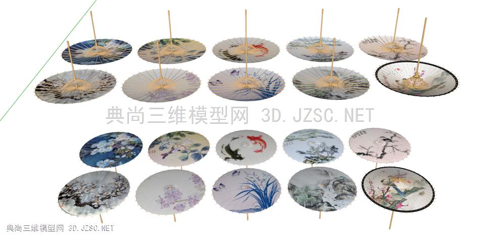 中式油纸伞民俗街装饰品