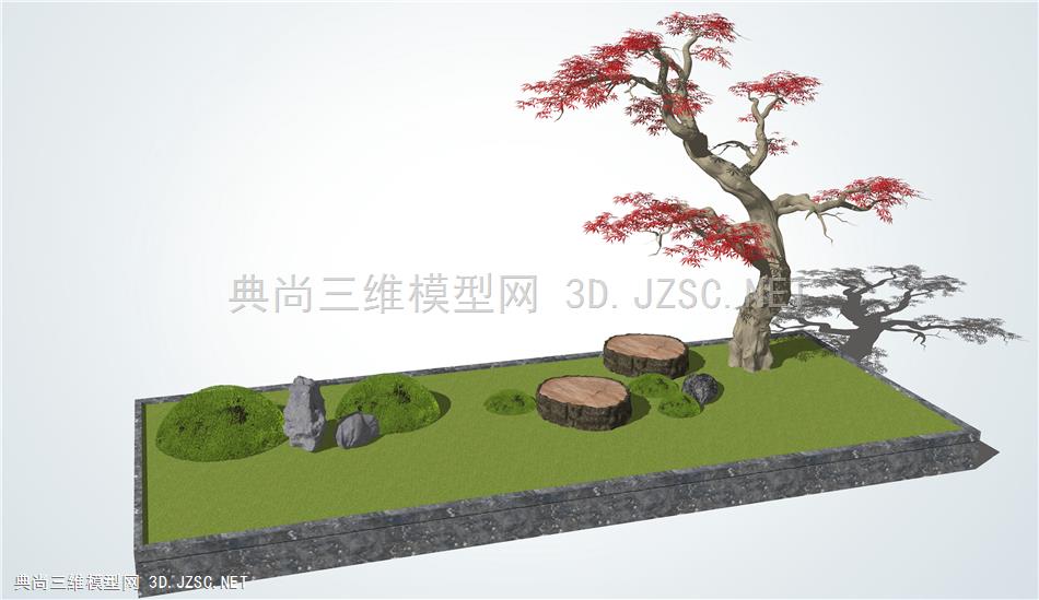 中式禅意造型树