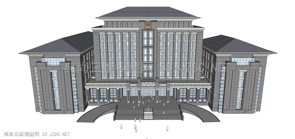 新中式政府办公大楼行政中心