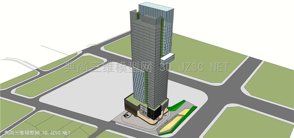 85超高层办公塔楼城市综合体商业办公楼垂直绿化