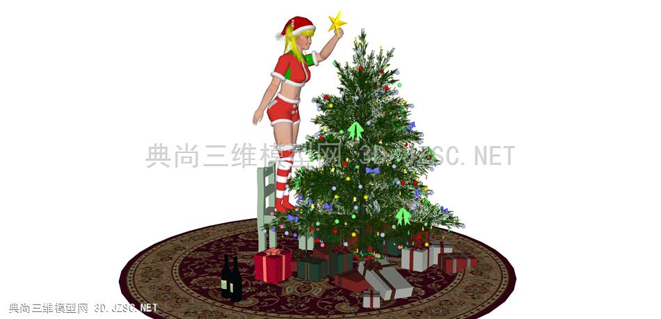少女生活 (37  妙龄少女 女高中生 女青年 女学生 欧美人 女人 圣诞树 圣诞节礼物  圣诞装扮