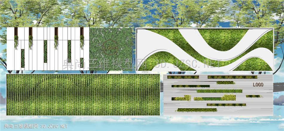 现代绿植景墙 垂直绿化景墙