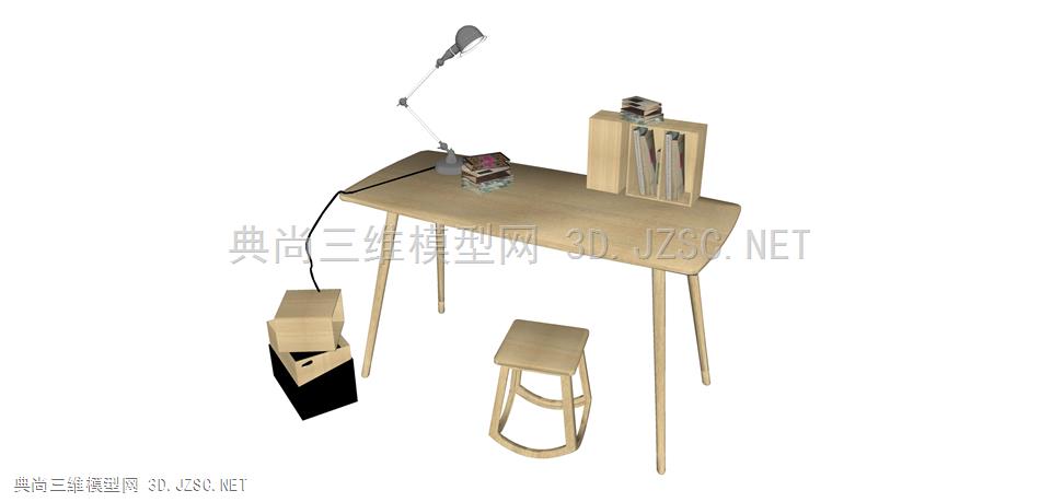 520中国 吱音 书桌 桌椅组合 书 书画 写字桌 书 台灯