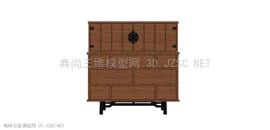 6_新中式餐边柜 装饰柜 柜子 收纳柜 玄关柜 床头柜 