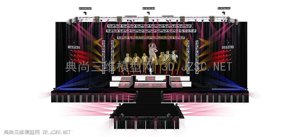 舞台 (40  露天舞台 音乐节 演唱会 乐队 桁架灯光舞台 桁架舞台 灯光舞台