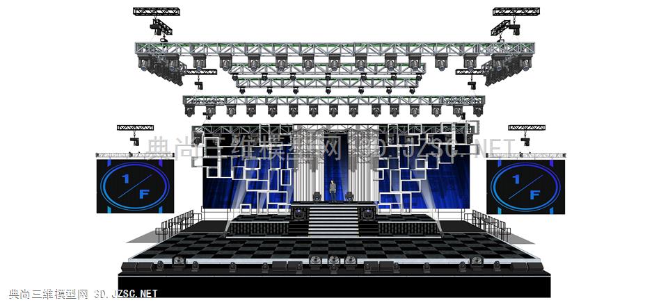 舞台 (57  露天舞台 音乐节 演唱会 乐队 桁架灯光舞台 桁架舞台 灯光舞台