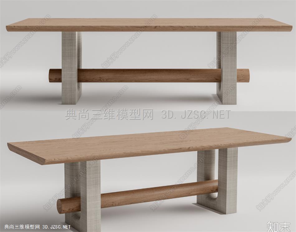 现代餐桌.餐椅，椅子，木板凳