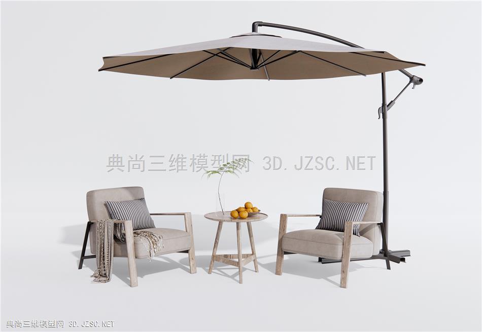现代户外椅 庭院桌椅 太阳伞桌椅1