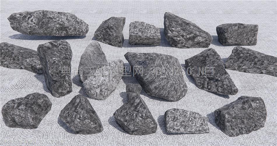 现代景观石头 石块 岩石1