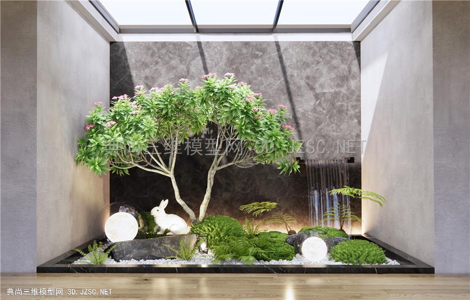 现代室内景观造景 庭院景观小品 植物景观 水景 蕨类植物 景观树